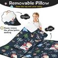 thumbnail image 3 of Dark Blue Christmas Santa Pattern Toddler Nap Mats for Kids Preschool,50"x20" Sleeping Mat Bag or Kids,Toddler Sleeping Bag,Toddler Nap Mat or Daycare, 3 of 6