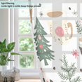 thumbnail image 4 of Yayeee Window Curtains Light Filtering 63"x42" Grommet Panel Pair Home Living Room Decor, White Christmas Cups, 4 of 7