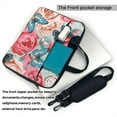 thumbnail image 3 of YFYANG 15.6 inch Universal Laptop Bag Oxford Cloth Laptop Sleeve, Multi-functional Vintage Butterfly Floral Pattern Notebook Computer Messenger Bag Handbag, 3 of 8