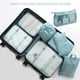 thumbnail image 5 of Set de cubo de embalaje de 8 piezas - Organizadores de equipaje de viaje con bolsa para zapatos - Bolsitas de poliéster para ropa y artículos de aseo - Azul cielo y azul marino, 5 of 9