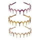 thumbnail image 3 of 3 diademas para fotos, accesorios profesionales para regalar, diadema de viaje con dientes de tiburón en zigzag. No negro, 3 of 8