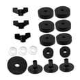 thumbnail image 2 of lionlar 18 Pcs Support Cymbale Feutres Instrument de Percussion Remplacement Cymbale Robuste Noir, 2 of 9