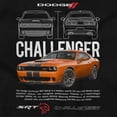 thumbnail image 2 of Dodge Challenger Specifications Men's Graphic T Shirt Tees Brisco Brands S, 2 of 6