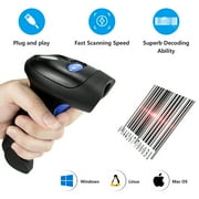 NETUM L8 Wireless 2D Barcode Scanner Automatic Sensing Scanning QR Bar Code Reader PDF417 for Mobile Payment（Black）