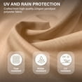 thumbnail image 3 of LAUSAINT HOME Outdoor Patio Umbrella with Base Included, 11 Feet Large Cantilever Windproof Offset Umbrella with 360-degree Rotation for Backyard, Pool, Lawn, Deck, Beige, 3 of 11