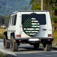 thumbnail image 2 of Yuyamidu USA Flag Spare Tire Covers for RV Trailers Wheel Protectors Green Leaf Tyre Covers Dustproof Wheel Covers for Trailer RV SUV Truck Camper St. Patrick's Day Decor, 2 of 5