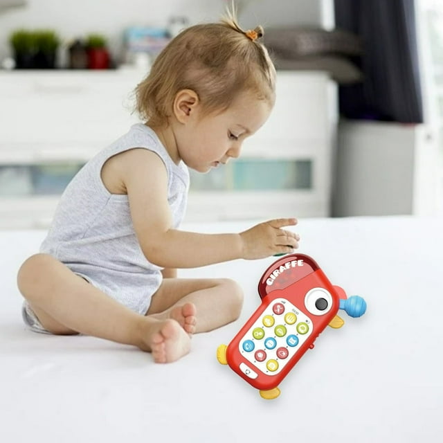 LEEYNEER Clearance Interactive Children‘s Toy Phone - Entertaining And Educational Early Learning Device With Lights Sounds And Buttons For Mental Development Best Gift