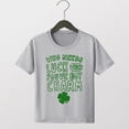 thumbnail image 2 of WUANDIXFA Kid Girls St. Patricks Day Shirts Bow Lucky T-Shirt Shamrock Tees Clover Short Sleeve Tops Irish Outfits 7-12 Years (Grey, 1-2 Years), 2 of 9