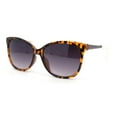 thumbnail image 2 of Womens Retro Oversized Horn Rim Cat Eye Fashion Sunglasses Tortoise Gold - Smoke, 2 of 4