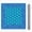 Aqua Blue, variant on American Mahjong Mat with Rules for Mah Jongg, 31.5 x 31.5 in Foldable Table Mat, Non Slip Rubber Backing, Noise Reducing Surface for Tiles and Racks, Raspberry Pink Stripe