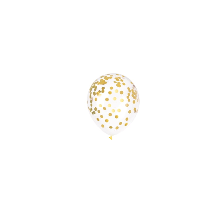 Way To Celebrate Gold & White Confetti Balloon Arch Kit, 36 Pieces photo 7