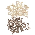 thumbnail image 4 of 50 piezas álbum álbum de fotos álbumes de fotos menús protectores de esquina 14x14mm bronce Sunnimix Protectores de álbum de recortes de metal, 4 of 8