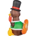thumbnail image 3 of Gemmy 4 ft. Inflatable Happy Turkey Outdoor Decoration, 3 of 3