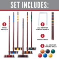 thumbnail image 2 of Franklin Sports Juegos de croquet - Incluye mazos de madera para croquet, bolas para todo tipo de clima, estacas de madera y mechas de metal - Estuche de transporte incluido - Familia, 2 of 5