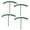 Short 4pcs, variant on KMSS Plant Stakes Garden Plant Support Stakes for Indoor Outdoor Plants Plastic Half Round Plant Support Ring for Hydrangeas Roses Tomatoes (4/8 Pack )