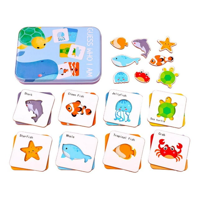 figatia Fun Matching Game Flash Cards Montessori for Children