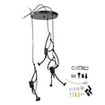 thumbnail image 1 of Candelabros modernos E27, candelabro retro de hierro forjado para restaurante, cafetería, tienda de ropa, habitación para niños, 110-220V, 1 of 5