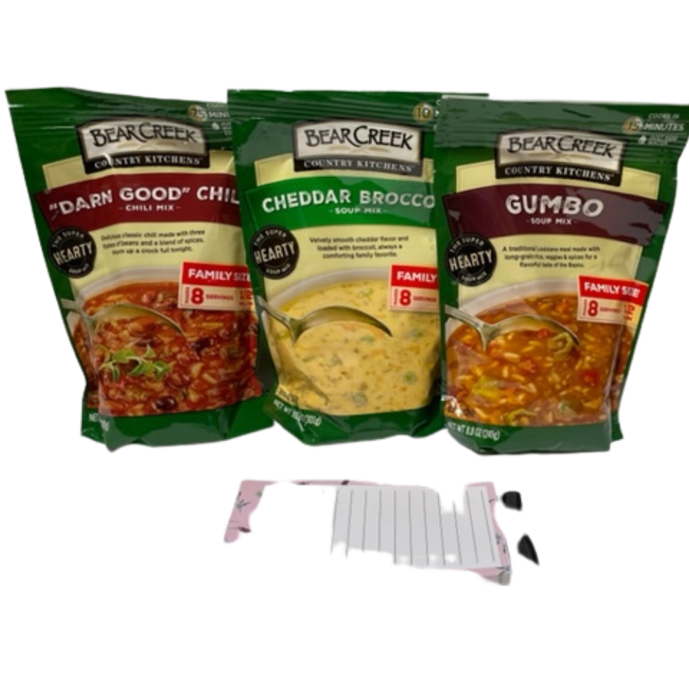 Bear Creek Variety 3 Pack, 1Cheddar Broccoli, 1Darn Good Chili, 1