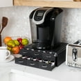 thumbnail image 3 of Mind Reader 72 Pod Coffee Drawer Organizer, 2 Tier Storage for Single Serve Pods, Countertop Pod Holder, Black, 3 of 7