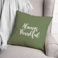 thumbnail image 3 of Creative Products Always Thankful in Green 18 x 18 Spun Poly Pillow, 3 of 3
