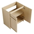thumbnail image 6 of 30" Freestanding Bathroom Vanity. White Resin Sink & Soft-close Cabinet Doors. Contemporary Design. Spacious Storage. Plywood. Easy To Clean Vanity With Door Hinge System - Modern Cabinetry Oak, 6 of 7