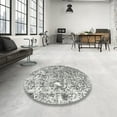 thumbnail image 3 of Ahgly Company Indoor Rectangle Traditional Gray Persian Area Rugs, 7' x 9', 3 of 6