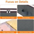 thumbnail image 4 of Bedroom Underbed Organizer, Large Capacity Clothes Organizer with Transparent Window Foldable Storage Box for Clothes Quilt Blanket Pillow (2 Pcs), 4 of 5