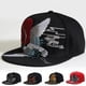 thumbnail image 2 of Sombrero plano de Hip Hop para hombre y mujer, gorra de béisbol con remaches de lujo, Snapback, de baile callejero, a la moda, 2 of 4