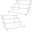 thumbnail image 1 of 2Pack Acrylic Display Risers Cupcake Stand for Food Desserts,Perfume Organizer 4 Tier Clear Shelf Display Stand Funko POP Collections,Perfume Stand for Organizer and Decoration(12 x 8 x 6 Inch), 1 of 7