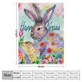thumbnail image 4 of Orinice Bunny Warm Lightweight Blanket Soft Fleece Blankets for All Seasons, Throw Blanket Living Rooms Sofa Decor Cow Gifts Blanket, Excellent Hand Feel Blanket, Easter Gifts 60x80in, 4 of 6