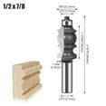 thumbnail image 1 of MYG 12MM,1/2 handle double leaf handrail line woodworking trimming milling cutter, 1 of 9