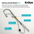 thumbnail image 3 of Kraus Kpf-2635 Torak 1.8 GPM Single Hole Pre-Rinse Pull Down Kitchen Faucet - Black, 3 of 7