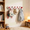 thumbnail image 5 of Heavy Duty No Drill Wall Hooks, Self Adhesive Wrought Iron Coat Rack, Rustproof Metal Entryway Organizer, Removable Wall Mounted Hangers for Coats, Hats, Towels, Keys, Mudroom Storage, White, 5 of 6