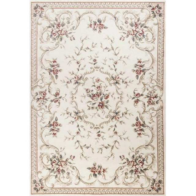 HomeRoots 354044 5 ft. 3 in. x 7 ft. 7 in. Polypropylene Ivory Area Rug