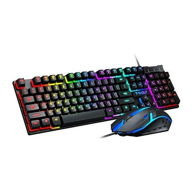 T-wolf Gaming Combo Tf200 Teclado + Mouse Retroiluminado