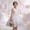 White, variant on MGDXOX Girls Sleeveless Lace Bodice Tulle Dress with Pearl Neckline and Floral Lace Hem Formal Party Dress for Wedding Purple 11-12Years