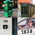 thumbnail image 5 of GIXUSIL 10 Sheets Mailbox Number stickers 4 inch Waterproof Vinyl Large Decals Self Adhesive House number for Signs Car Home Residence Trash Mailbox Address Number(Black), 5 of 8
