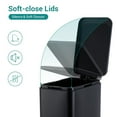 thumbnail image 4 of 50L/13Gal Heavy Duty Hands-Free Stainless Steel Commercial/Kitchen Step Trash Can,Ultra-Thin Anti-Fingerprint Home Office Trash Can, 4 of 7