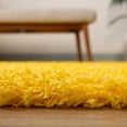 thumbnail image 4 of Unique Loom Solo Solid Shag Collection Area Modern Plush Rug Lush & Soft, 6 ft 0 x 6 ft 0, Tuscan Sun Yellow, 4 of 6