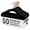 black, variant on Cozymood Kids Velvet Hangers, 50 Pack 14 inch Children's Clothes Hangers Non Slip Kids Felt Hanger, Space Saving Toddler Hanger, White