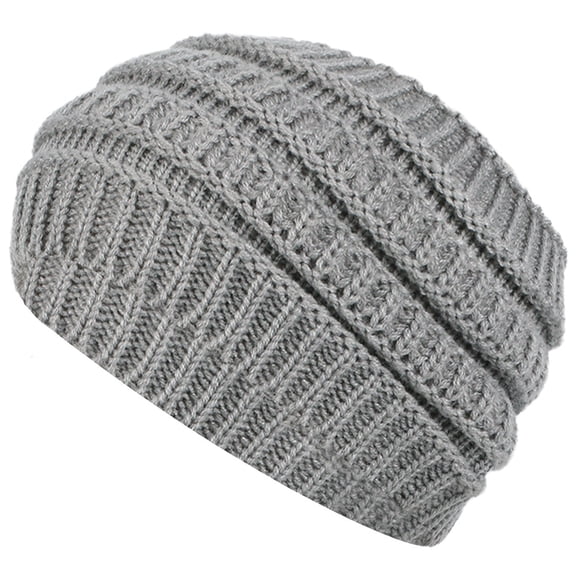 LIZUOJUN Women's Wide Knit Headband Winter Ear Warmer & Face Washing Headwrap, Slouchy Ribbed Wool Blend Hair Band Stretchy Ear Warmen for Women Grey A