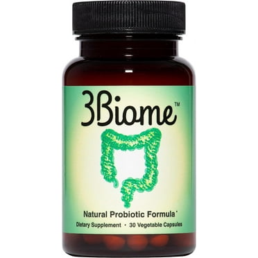 3Biome - Natural Probiotic Supplement - Non-GMO, Vegan, Gluten-Free