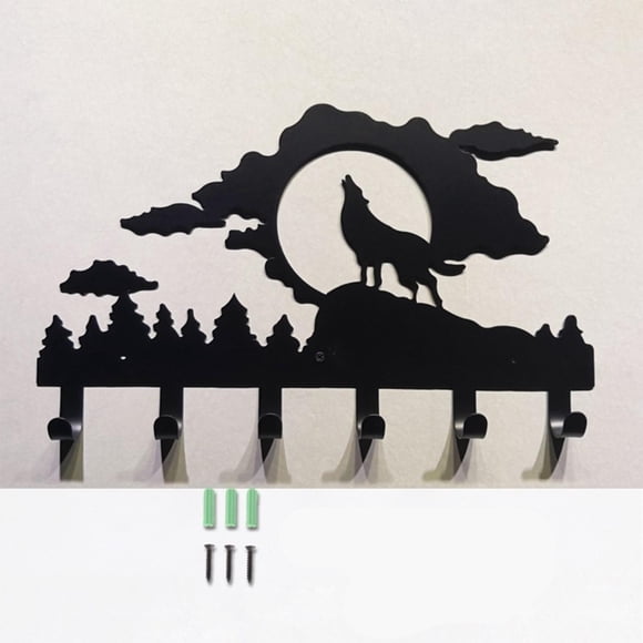 Gancho para colgar, soporte para riel, puerta de almacenamiento, silueta colgante, perchero decorativo montado para baño, oficina, , bolsos, Fernando Soporte de pared para perchero