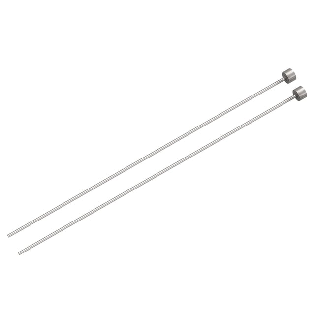Recto Expulsor Pasadores, 1mm (3/64") Diámetro 65Mn Acero Redondo Punta Punzón 150mm (6") Largo para Mecánico Mantenimiento 2uds