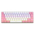 thumbnail image 1 of Maoww RGB Wired Mechanical Keyboard 61 Keys Home Office Business Desktop Laptop PC Computer Key Board Replacement Accessories Pink, 1 of 6