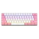 thumbnail image 2 of Seitruly Teclado mecánico con cable RGB, 61 teclas, hogar, oficina, negocios, escritorio, ordenador portátil, PC, teclado, accesorios de repuesto Videojuegos y accesorios Rosa, 2 of 6