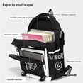 thumbnail image 2 of Mochilas de computadora portátil YAXSHIMU con patrones luminosos, 2 of 3