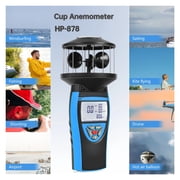 Handheld Wind Gauge,Digital Anemometer Shows Wind Temperature,Direction with LCD Backlight Compass ,Comprehensive Data Display