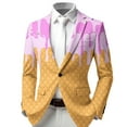 thumbnail image 4 of DHFJKG Boys Casual Suit Jackets Party Coat Ice Cream Printed Long-Sleeve Button-Front Slim-Fit Stretch Blazer For 3-14 Years Old Kids, 4 of 4