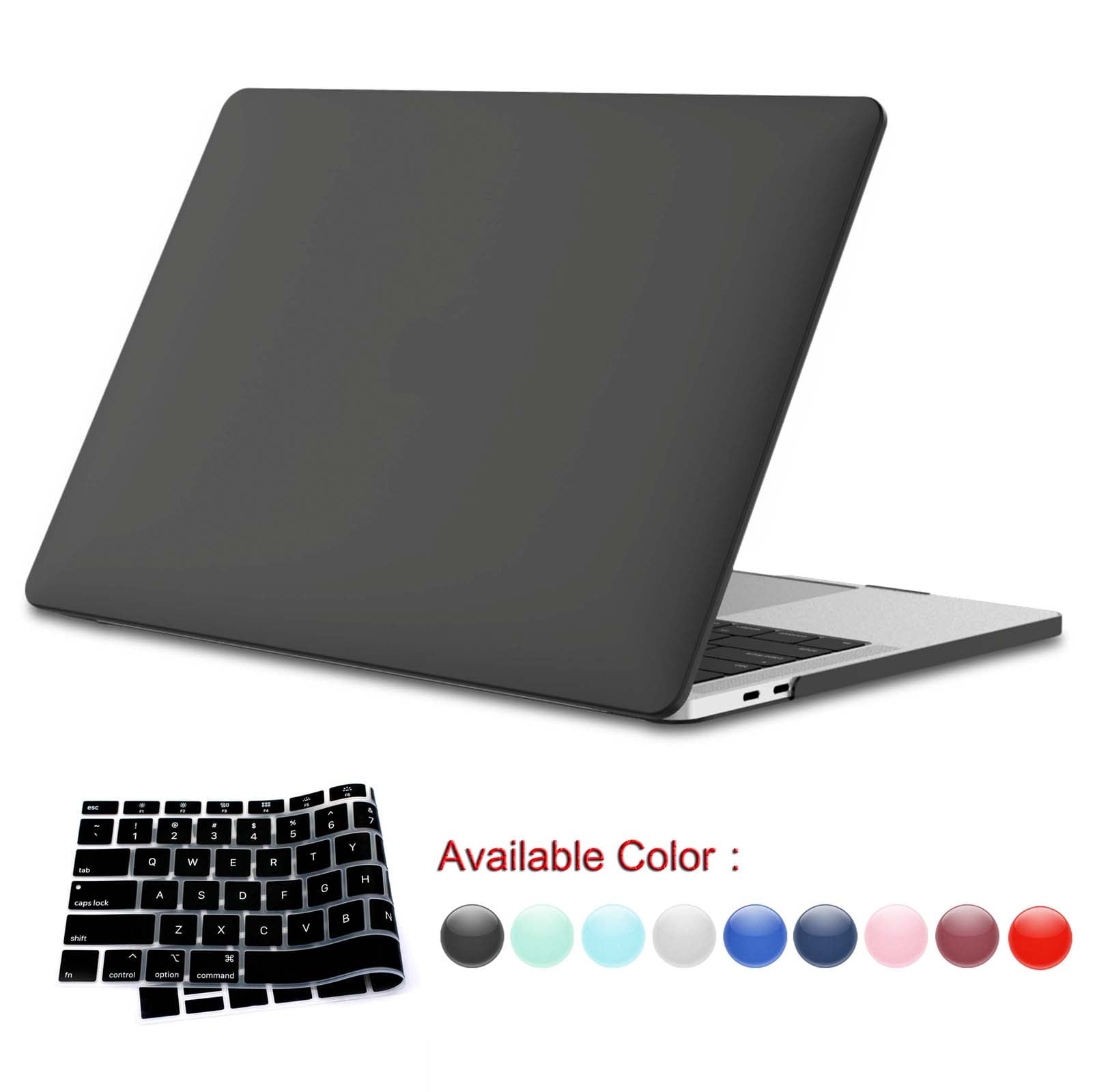 Crystal Rubberized Hard Case keyboard Cover For Apple MacBook Pro 15 A1990 2018 